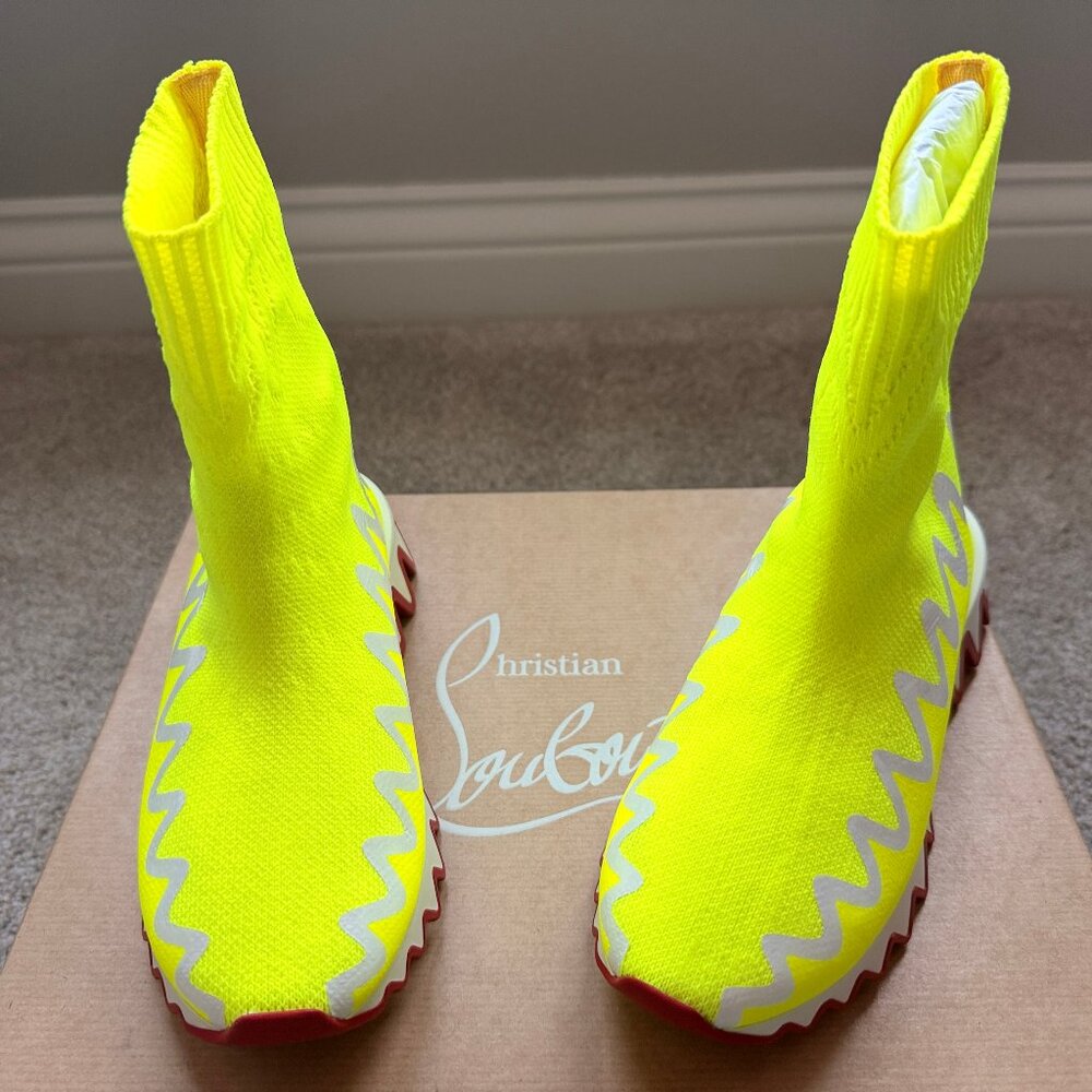 Christian Louboutin Unisex Kid's Mini Sharky Sock Sneakers - NWT